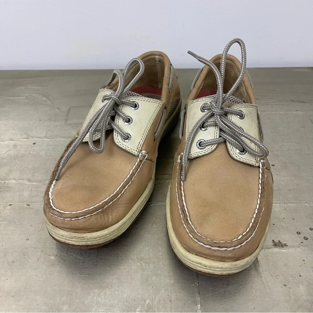 Sperry Men's Billfish 3-Eye Boat Shoe Tan Beige